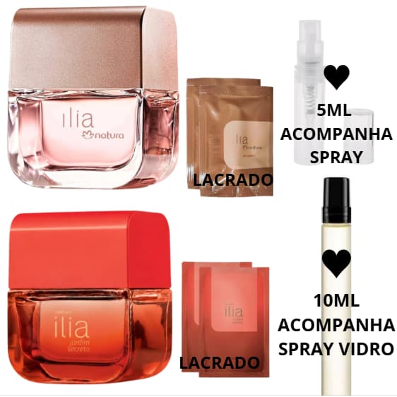 Lançamento IlÍa Jardim Secreto ou IlÍa Tradicional 5ml 10ml Deo Parfum Lacrado EXPERIMENTAÇÃO TESTER