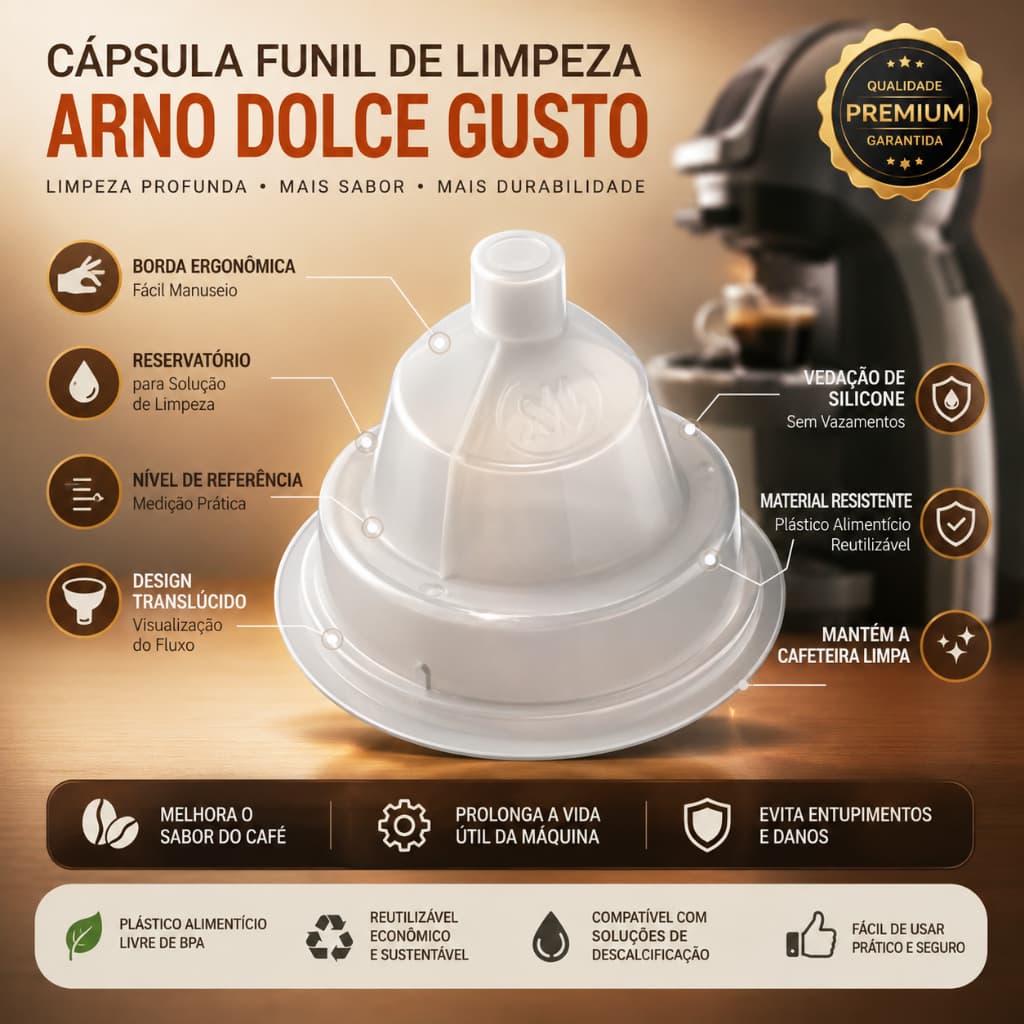 Capsula de Limpeza Para Todas Cafeteiras Arno