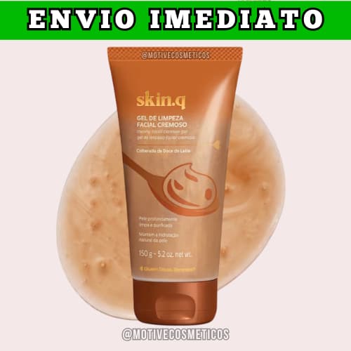 Gel de Limpeza Facial Cremoso Skin.q Colherada de Doce de Leite 150g