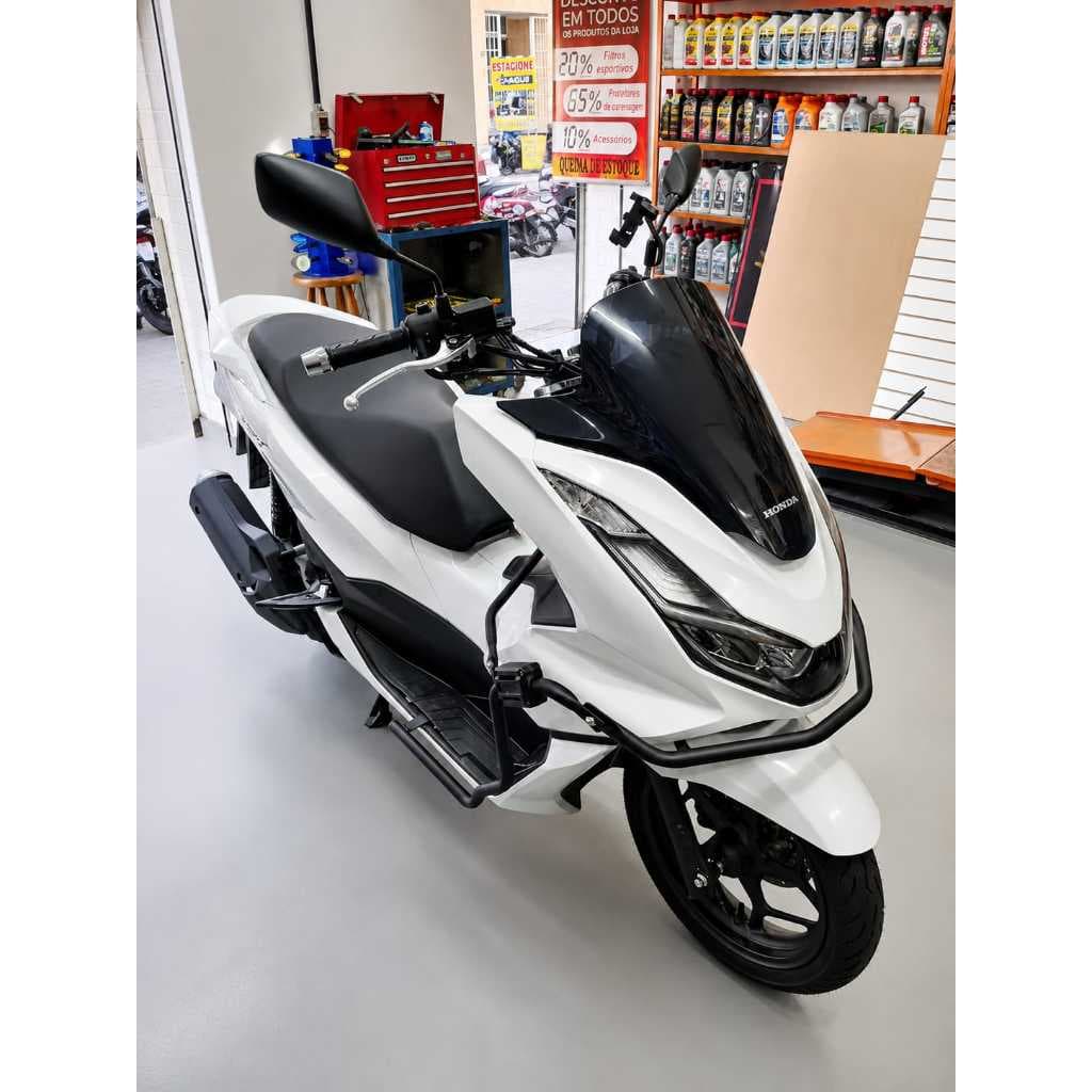 Protetor de carenagem pcx 160 2023 a 2027 preto fosco acompanha borracha