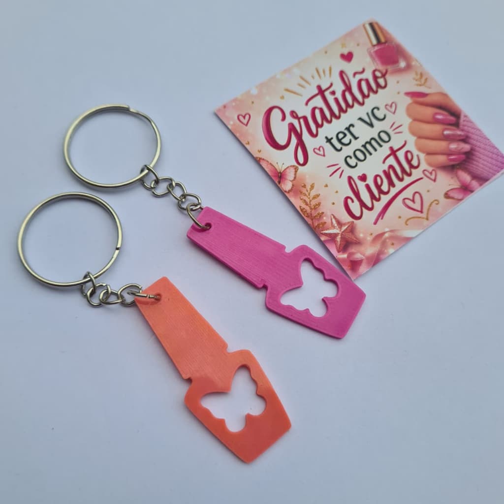 Chaveiro Esmalte –Lembrancinha outubro rosa