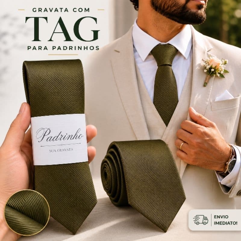 GRAVATAS COM TAG PARA PADRINHOS