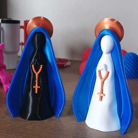 Nossa Senhora Aparecida em Impressão 3D Decoração Religiosa