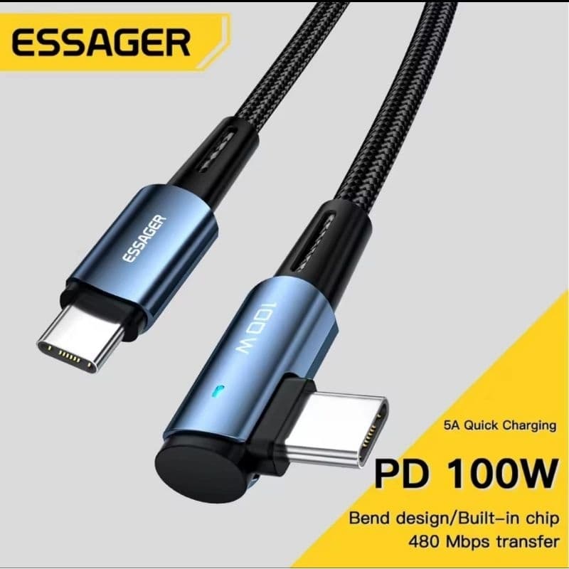 Cabo 100w, carregamento ultra rápido, QC4.0 e FCP 2.0