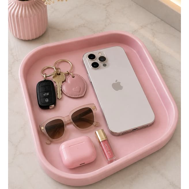 Bandeja Organizadora Multiuso Decorativa Banheiro Penteadeira Perfumes Maquiagem Joias Chaves Acessórios Celular Óculos