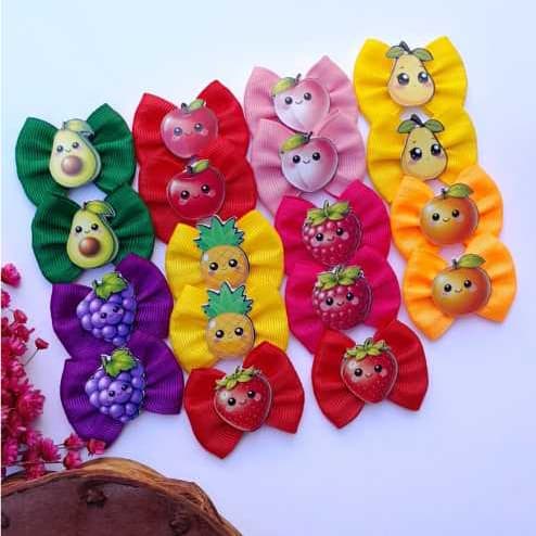 Laço Pet Tutti Frutti Laço Pet para banho e tosa Laço Pet Adesivo