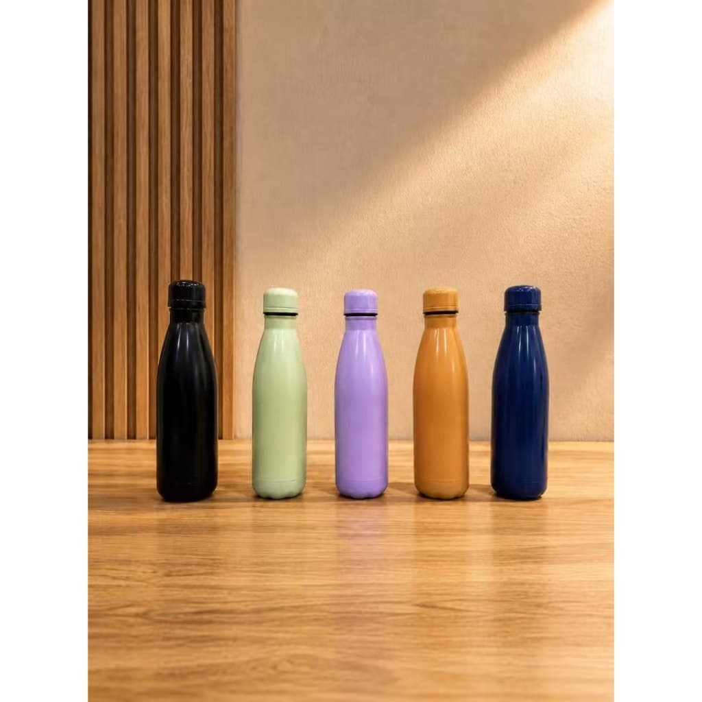 Garrafa 500ml Térmica de Inox Squeeze Original Agua Gelada ou Quente Super Resistente 1-3