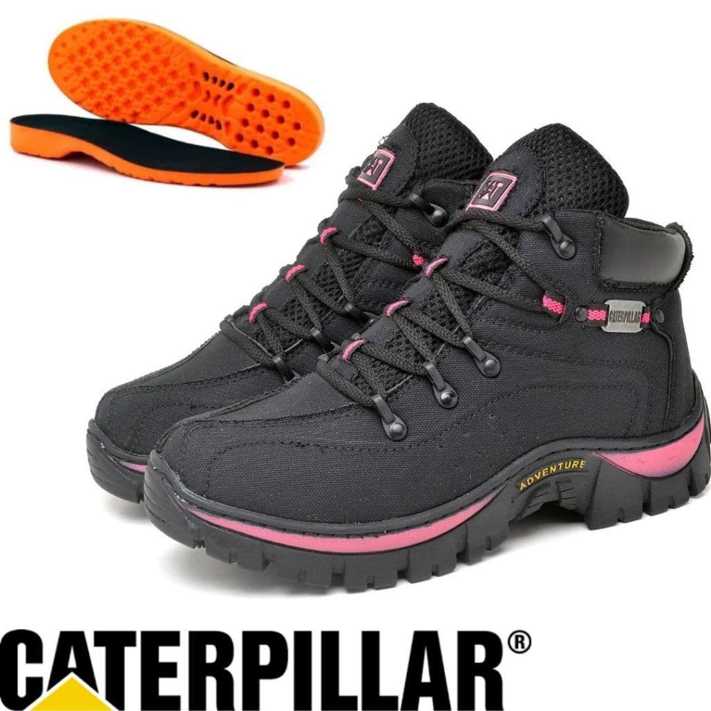 Bota Feminina Coturno Adventure Feminino Bota Trilha + Palmilha em gel