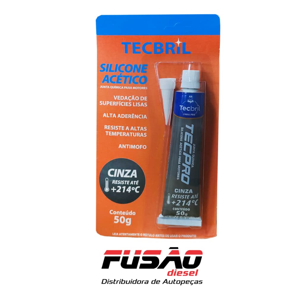 Silicone Tecpro Alta Temperatura Acético 50g - Junta Química