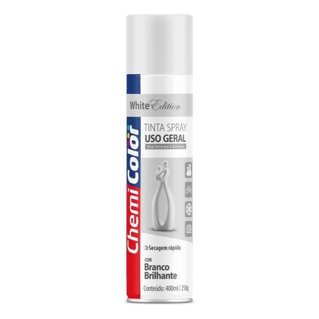 Tinta spray branco fosco Melhor Tinta chemicollor