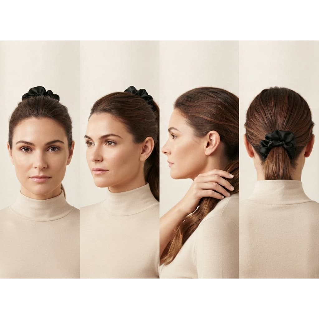 Kit com 4 Xuxinhas de Cetim para amarrar o cabelo/ antifrizz–