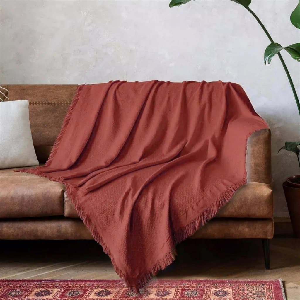 Manta Para Sofá Basic 1,50x1,20 Decorativa Algodão Para Cama Poltrona Sala