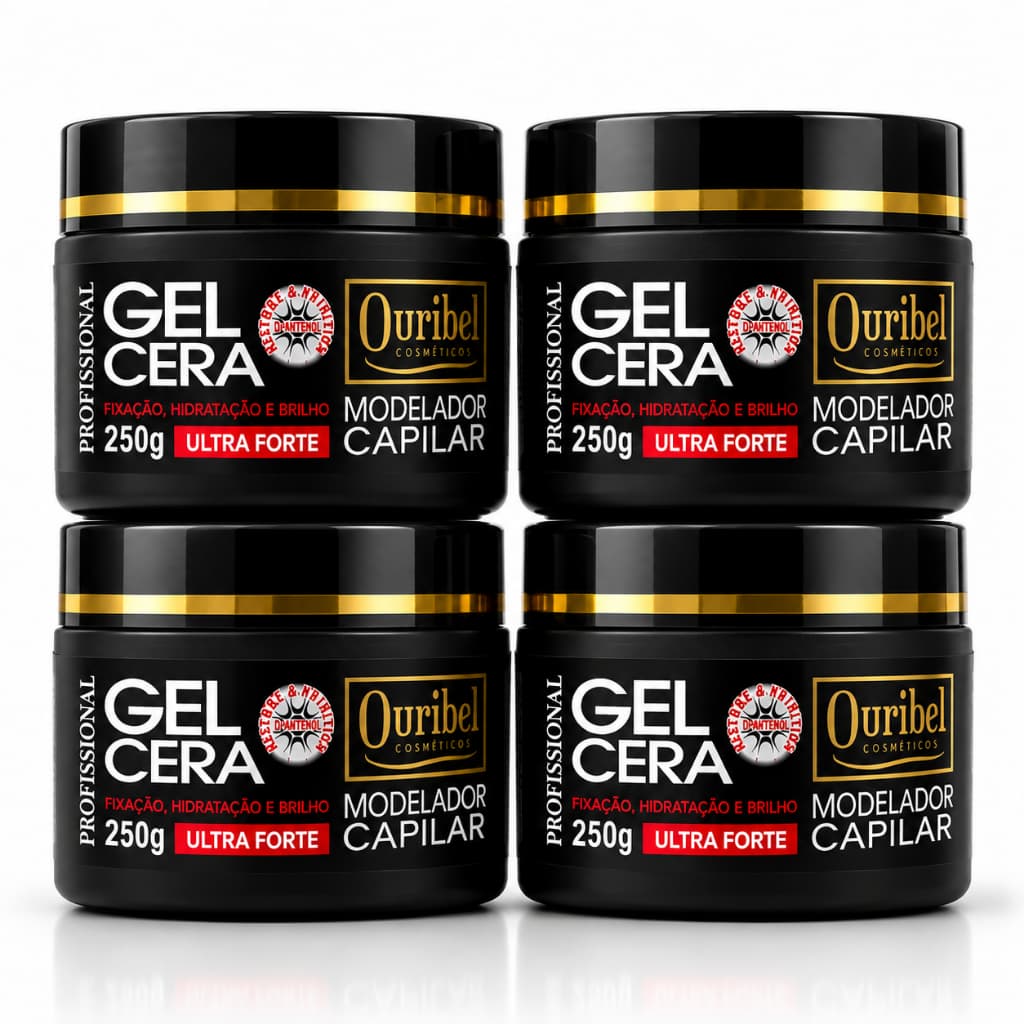 Kits Gel Cera Capilar Ultra Forte Ouribel 250g