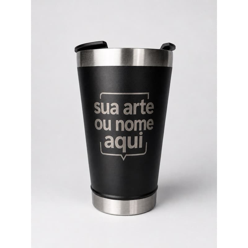 1/2/3/4/5 Copo Térmico Personalizado com Gravação a Laser | Copo de Aço Inox para Café, Bebidas e Presente
