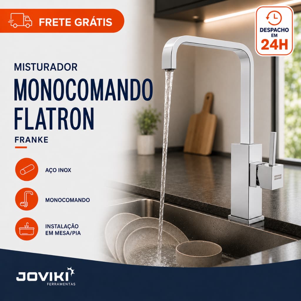 Torneira Misturador Monocomando Flatron Para Cozinha - Franke