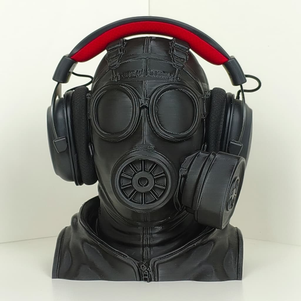 Suporte Fone de Ouvido/Headset - Busto Agente Tático FPS - Decoração Setup Gamer - 3 Modelos