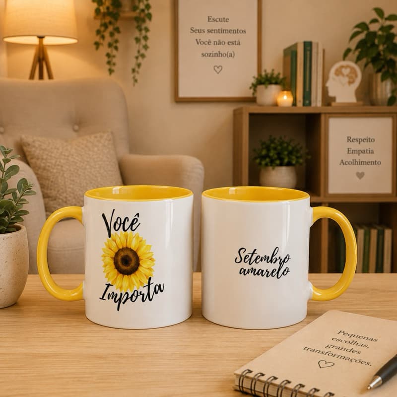 CANECA PERSONALIZADA SETEMBRO AMARELO