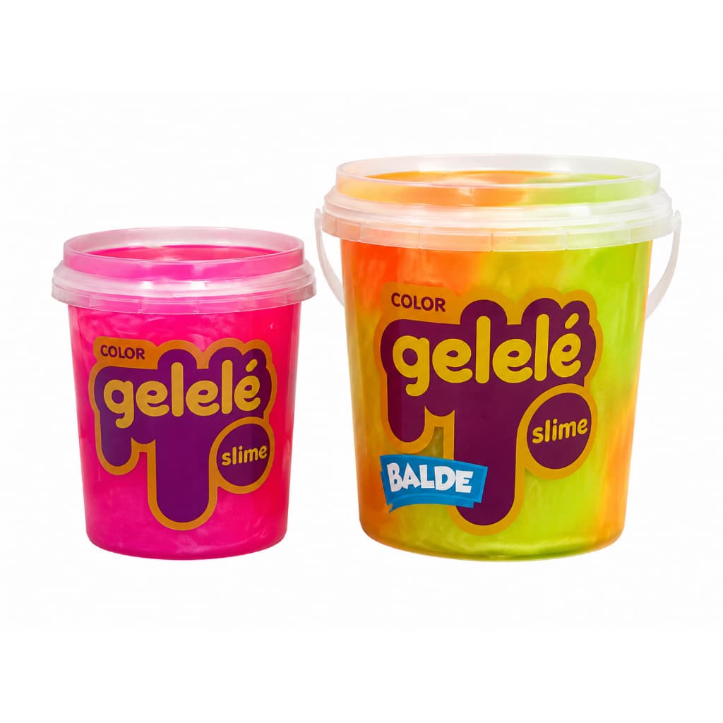 Slime Kit com 2 Mini balde + Copinho Gelelé 609g