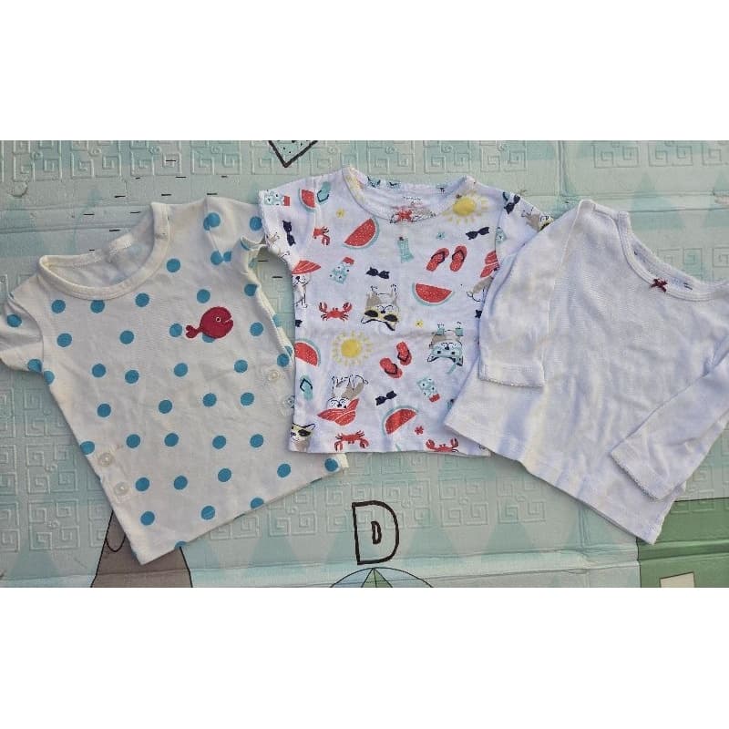 [ Desapego fofo] kit 3 camisetas Carters menina 6 meses