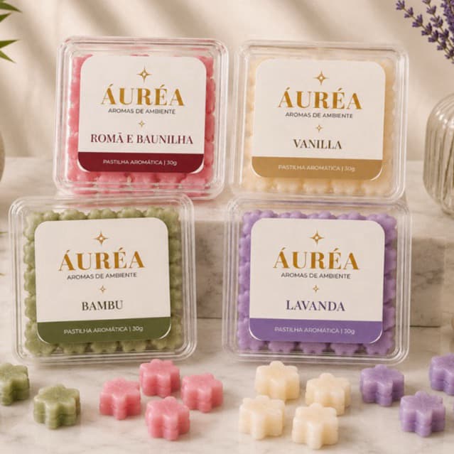 Pastilhas Aromáticas 30g Wax Melts Para Aromatizador de Ambiente Difusor Eletrico Rechuad Cerâmica