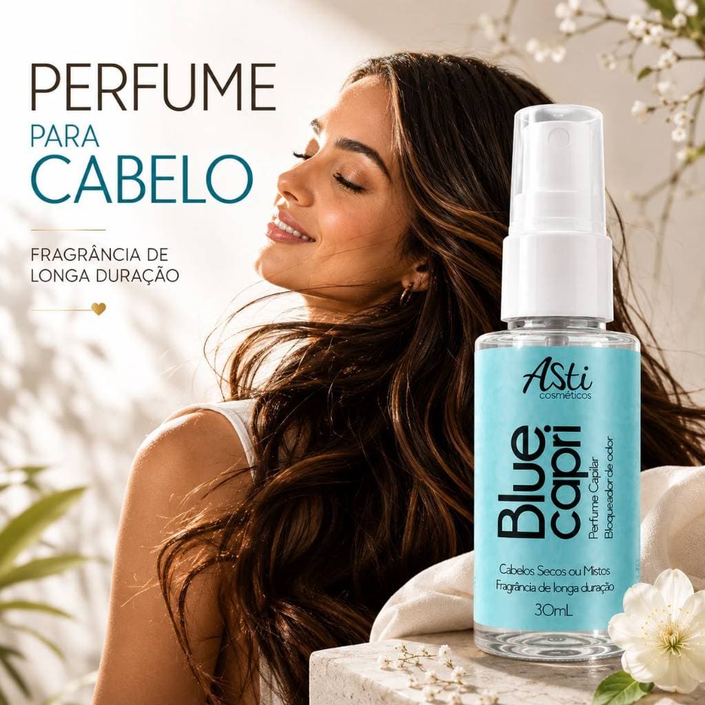 Perfume Capilar Spray para Cabelos Fragrância Duradoura Antiodor