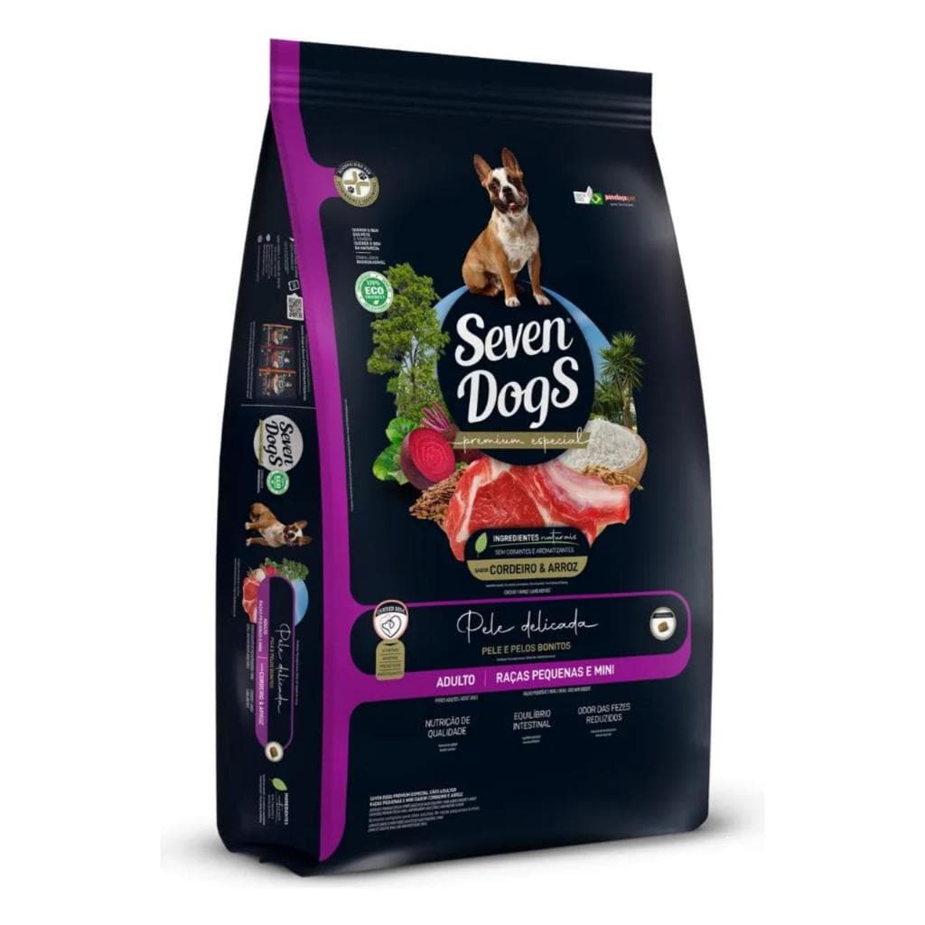 Seven Dog Pele Delicada Cordeiro e Arroz 10,1kg Ração Premium Especial