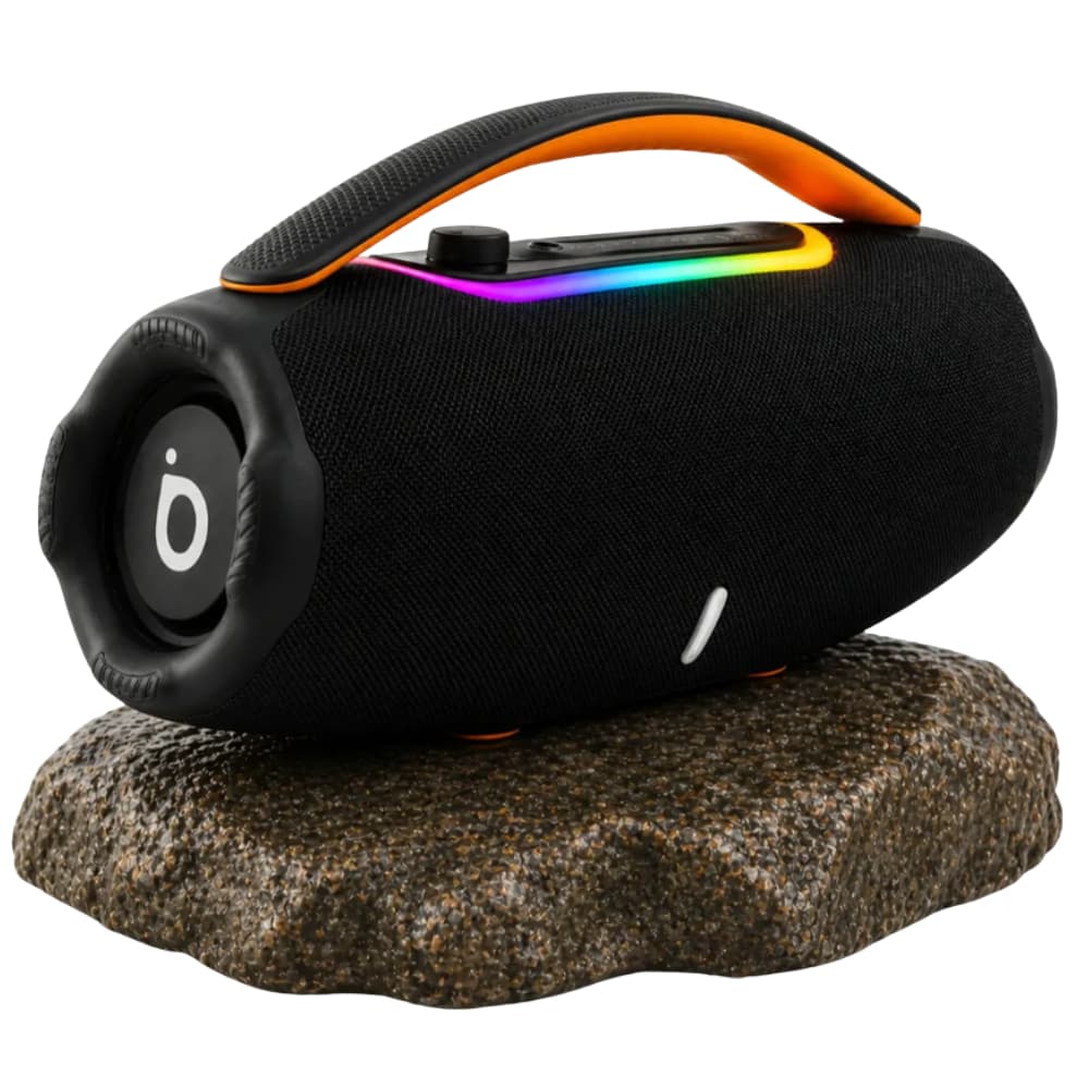 Caixa de Som Portátil Boombox Basike BA-RAD172 60W – Som Potente  Power Bank Iluminação RGB