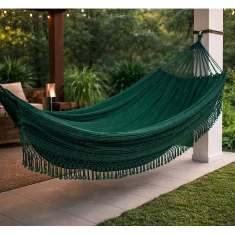 Rede De Dormir Descanso Casal Jeans Life Varias Cores Promoção Camping