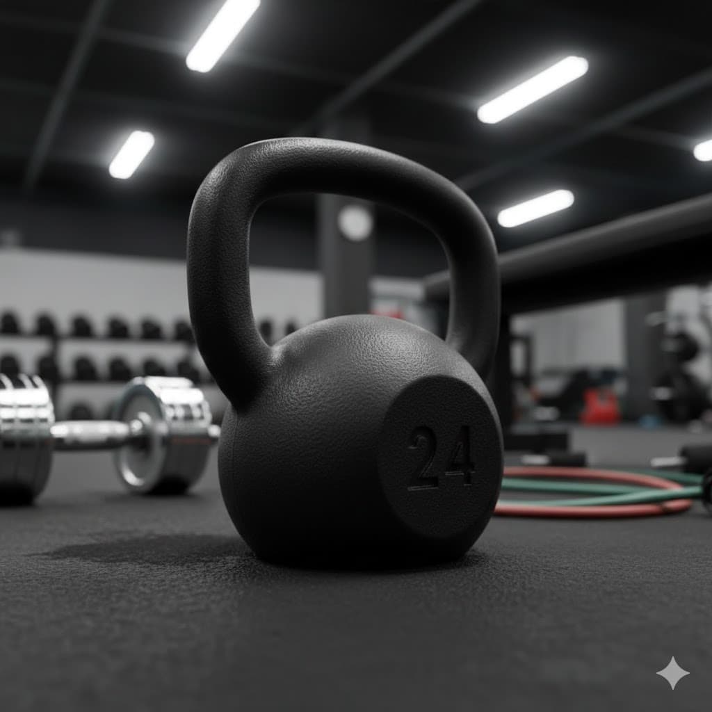 Kettlebell 24kg Para Musculação Academia Treino Fitness