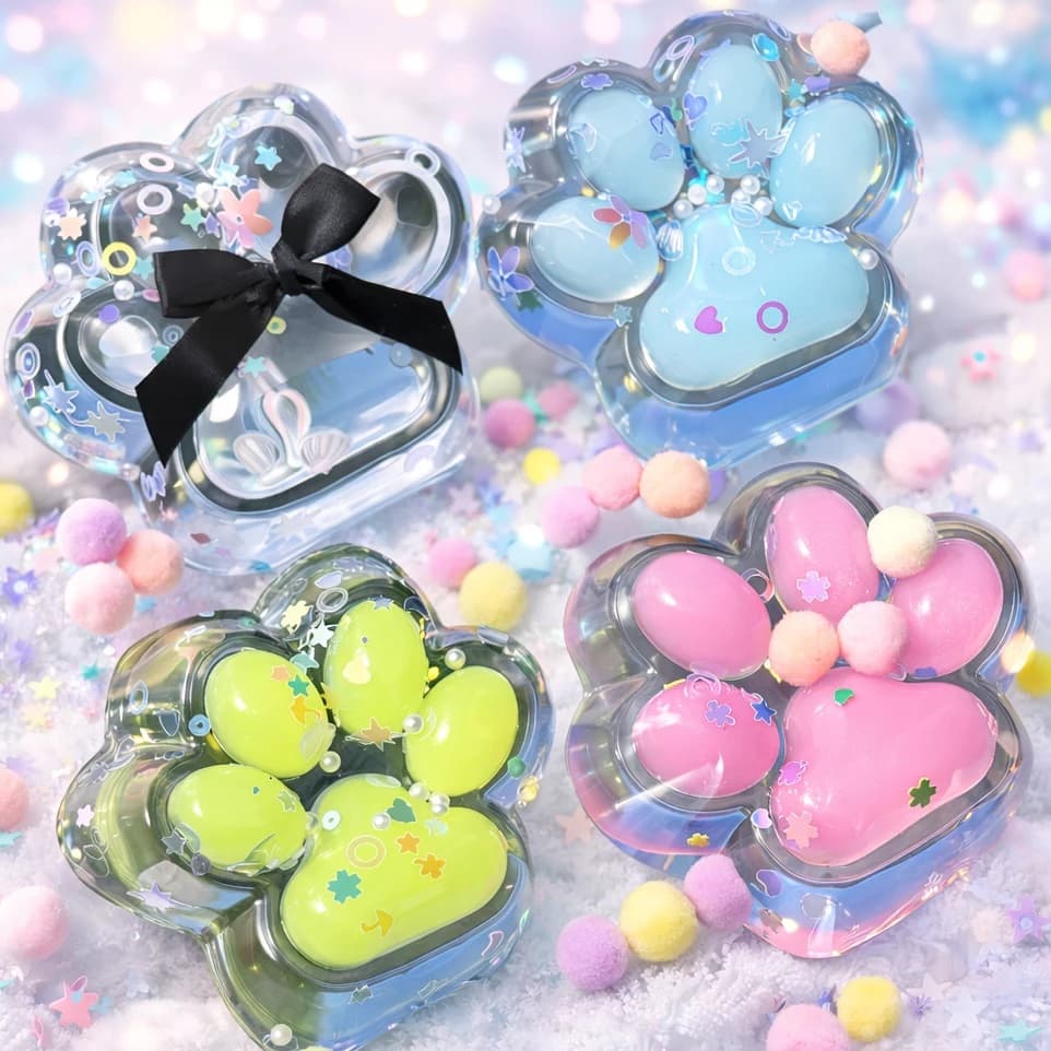 Squishy Pata de Gato Mochi Kawaii Apertar Squeeze Anti Stress Brinquedo Sensorial Patinha