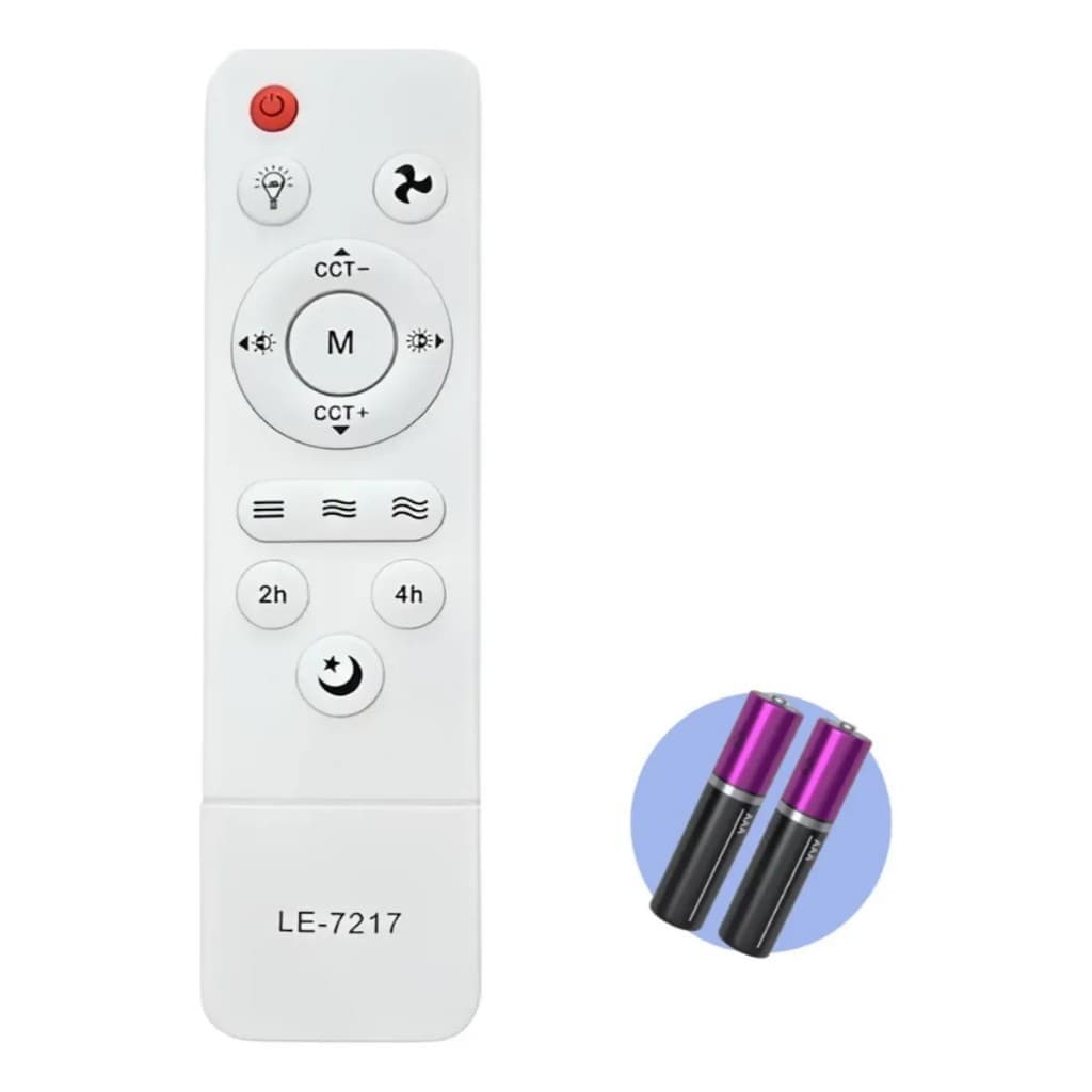 Controle compativel com ventilador de teto com lãmpada
