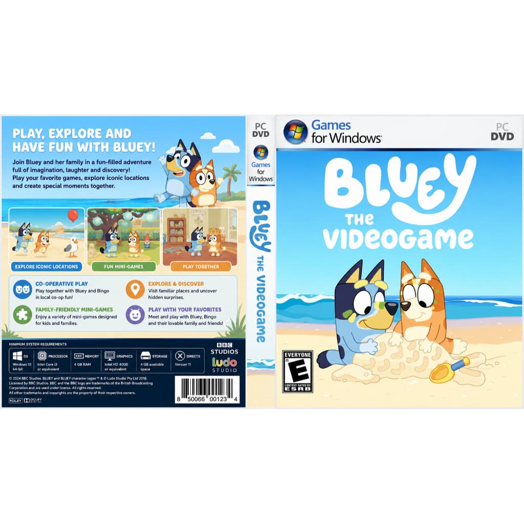 Bluey The Videogame para Computador ou Notebook Pen drive