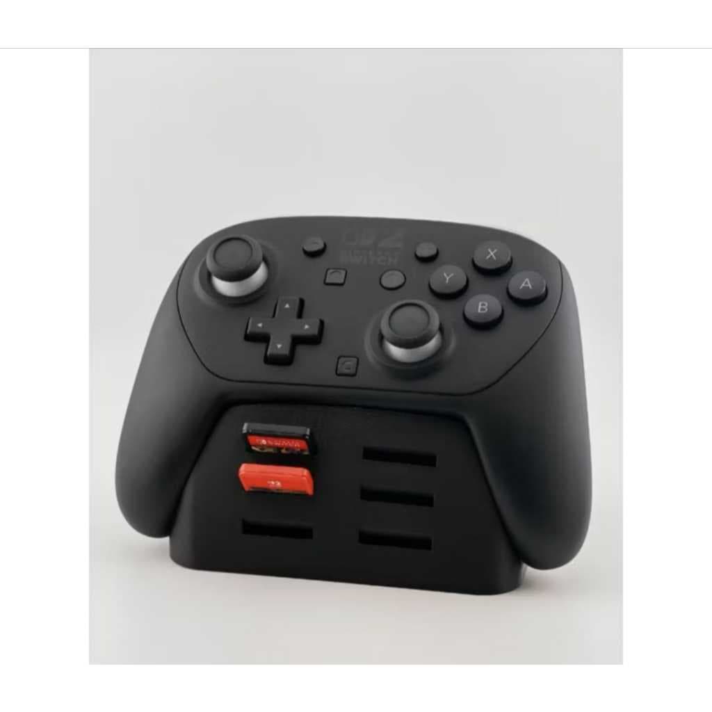 Suporte para Switch Pro Controller 2 com 6 slots para jogos - Suporte 2 em 1