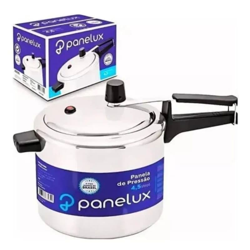 Panela de Pressão Panelux Classic Alumínio Polido