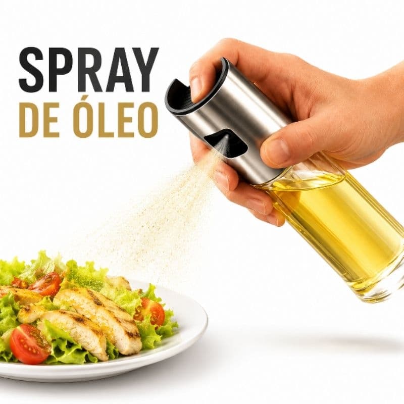 Borrifador de Azeite Spray de Óleo para Cozinha Frasco Pulverizador para Salada Air Fryer Churrasco Temperos Inox Vidro