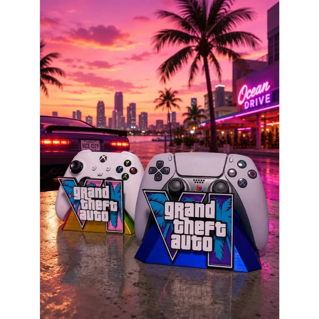 Suporte de Controle GTA VI – Apoio para Controle PS5, PS4 e Xbox Gamer