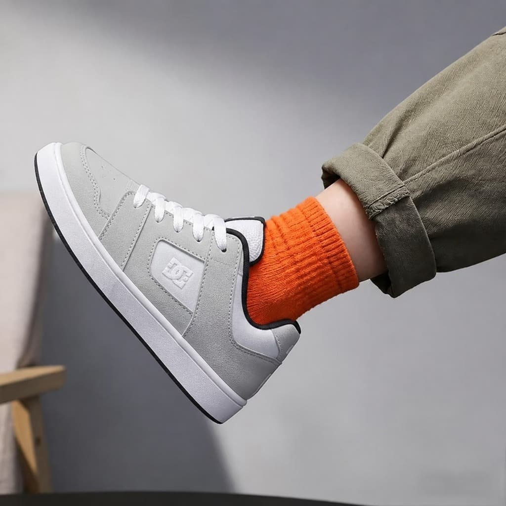 Tênis Infantil Menino cinza Estilo Casual Escolar