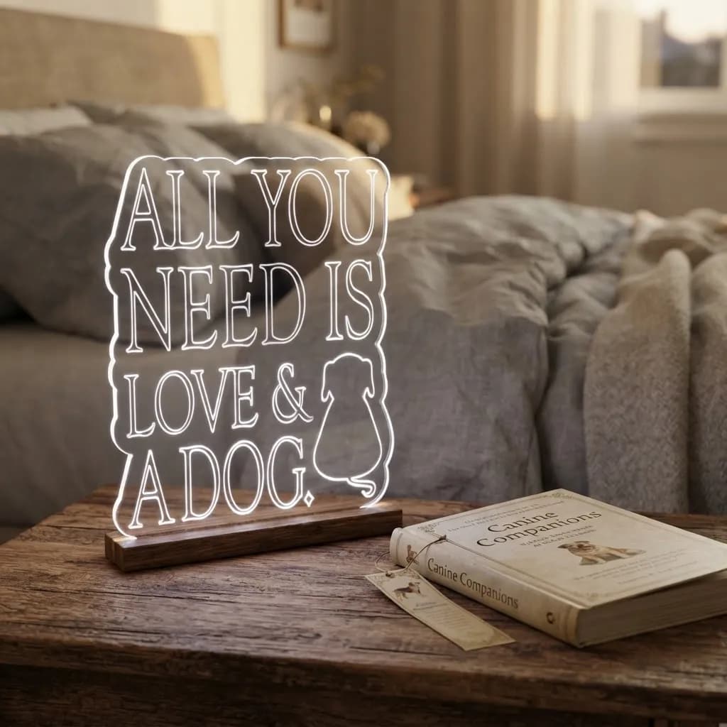 Luminaria LED - Love Dog - Persona Acrilicos