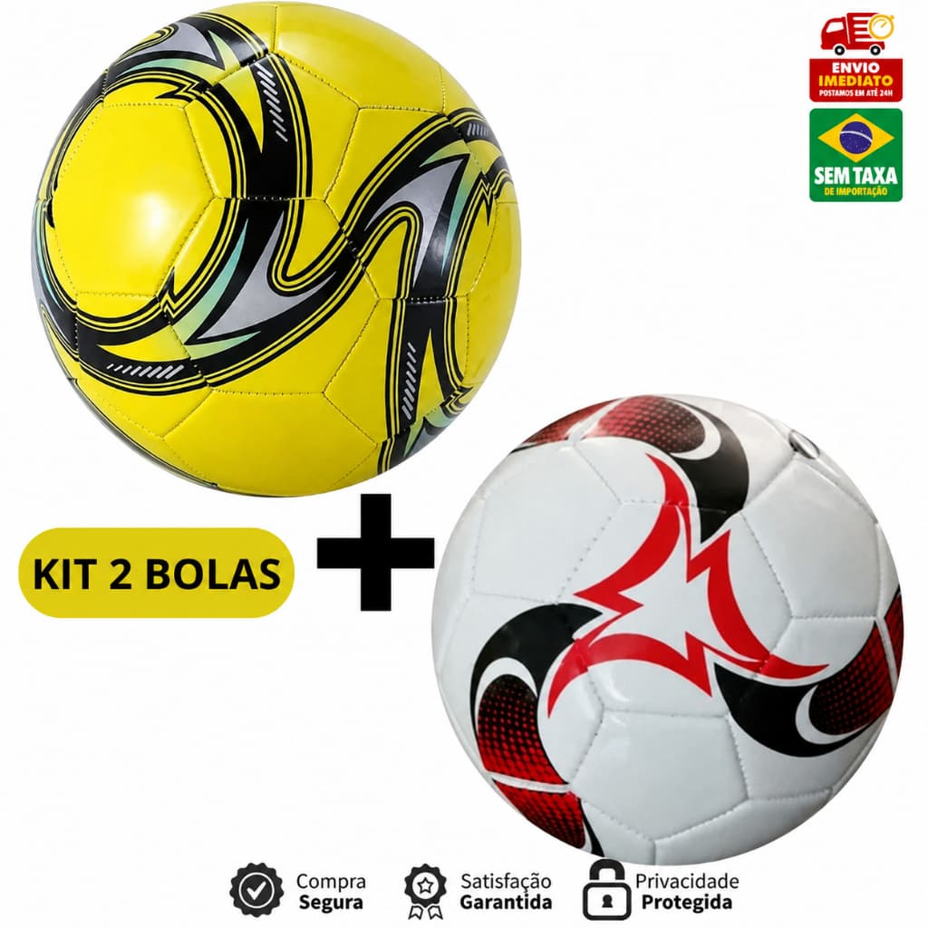 Kit Bola de Futebol Oficial + Bomba Manual Portátil – Couro Sintético Tamanho 5