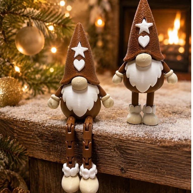 kit 2 Gnomos decorativos de natal decoração de natal enfeites natalinos gnomos Nórdicos articulados