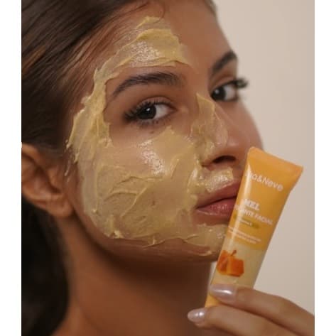 Esfoliante Facial de Mel Lua & Neve 30ml com Vitamina E – Limpeza e Pele Macia