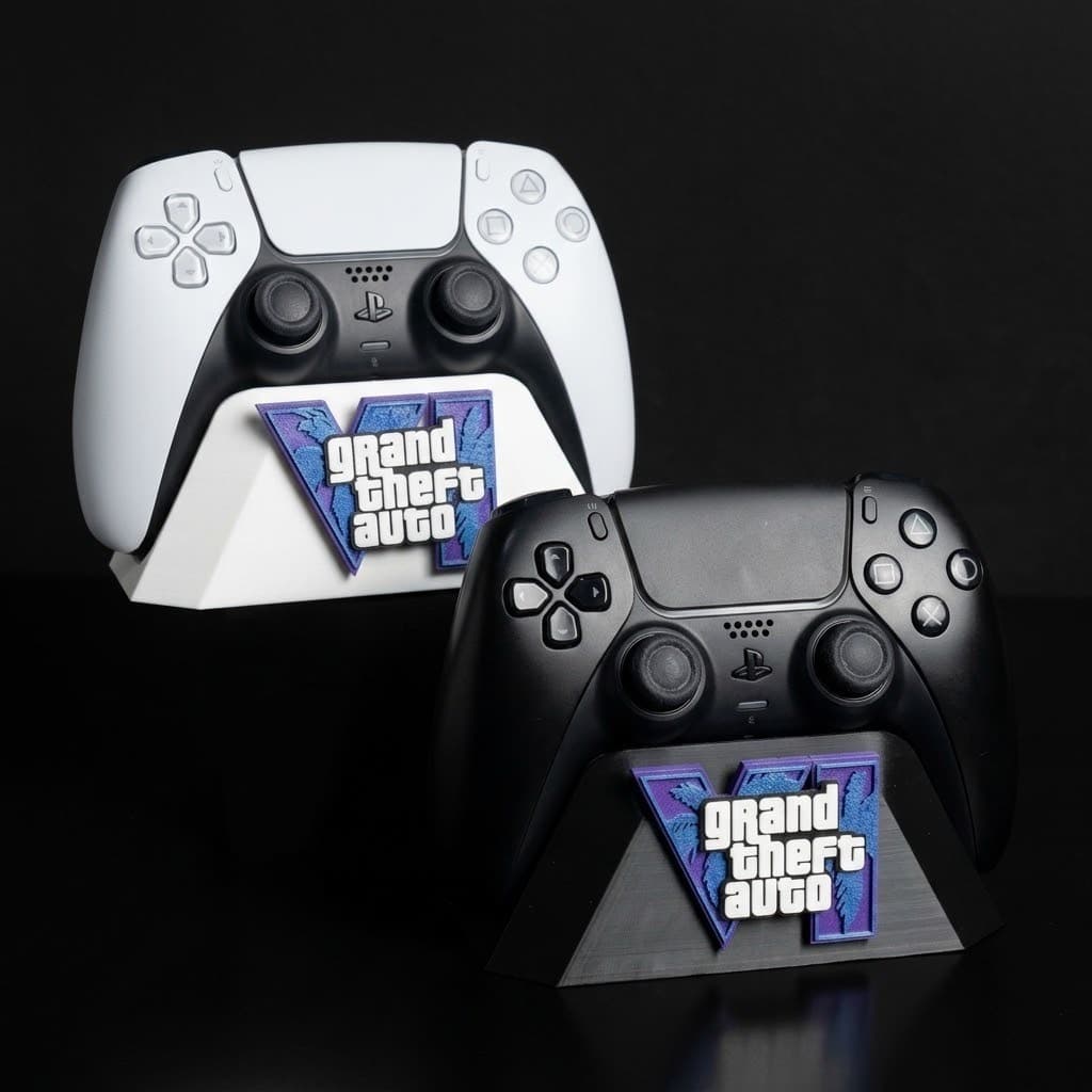 Suporte para Controle GTA VI PS5 Base Decorativa Grand Theft Auto VI Suporte de Mesa Gamer Controle PS4 Xbox
