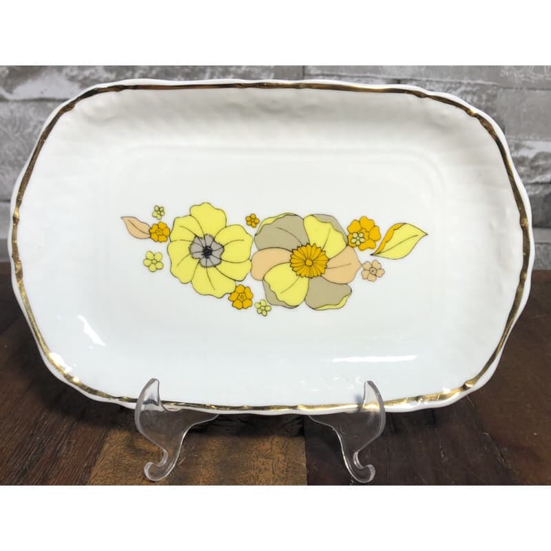 Antiga Travessa Em Porcelana Steatitta 18,5cm Comprimento C7354