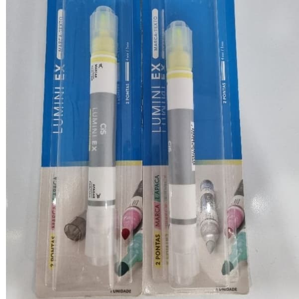 Marca Texto Lumini Ex Cis Apagável / Marca e Apaga / Papelaria  / Material Escolar