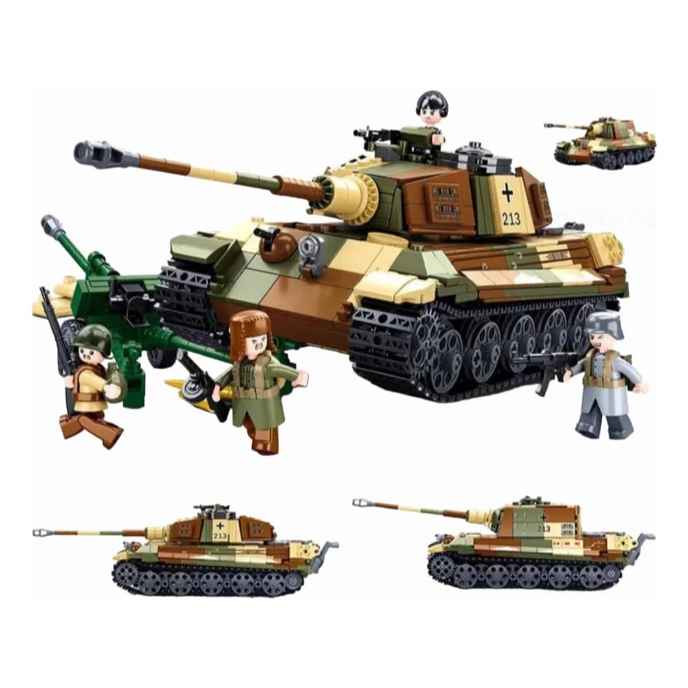 Tanque de Guerra Brinquedo King Bloco de Montar