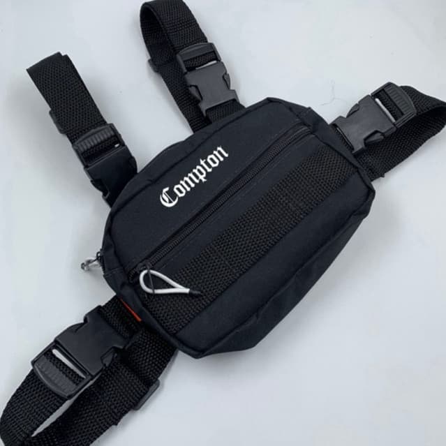 Bag Pochete Regulável Unissex Chest Bag bolsa de peito