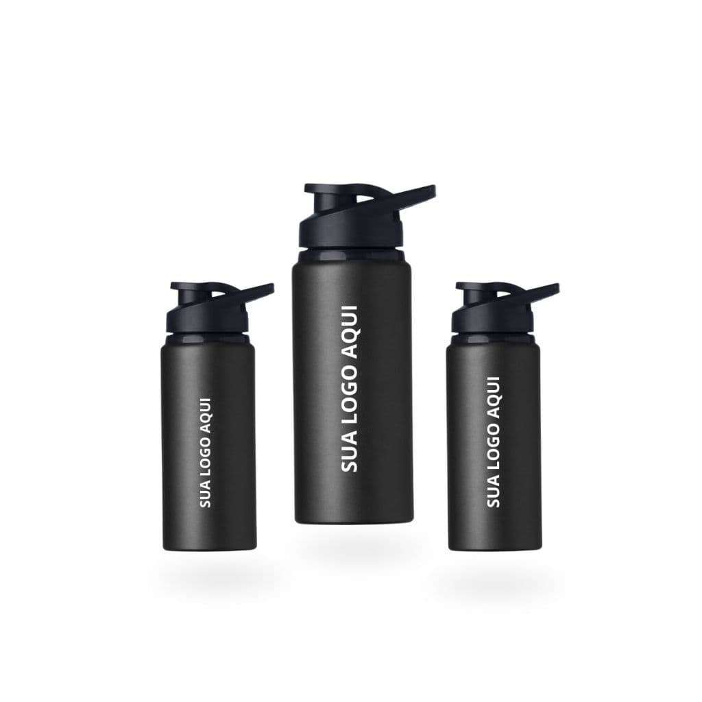Kit 10 Squeeze Alumínio 650ml Personalizada Logo