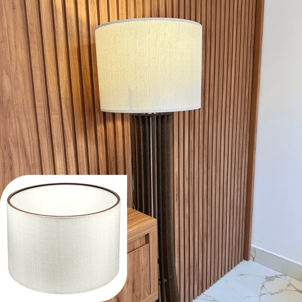 Cúpula Abajur Decoração 34x25 Cm Modelo Casa Rustica Quarto Sala Áreas Gourmet Madeira MDF Cor Clara