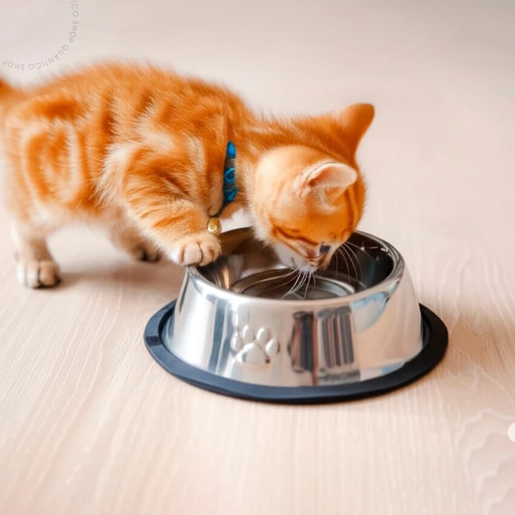 Tigela Pet em Aço Inox 15cm Antiderrapante, Resistente e Super Higiênica