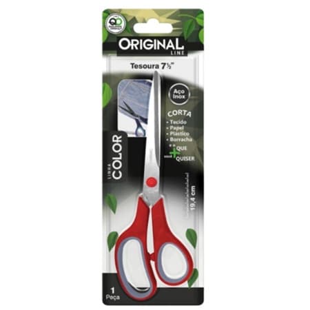 Tesoura Original Line Tesoura Multiuso Com Corte Reto 19,4cm